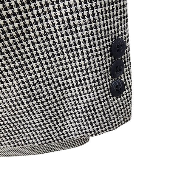 Hardy Amies Mens Houndstooth Talisman Hepworths Country Blazer Size 44R Wool - Picture 4 of 8